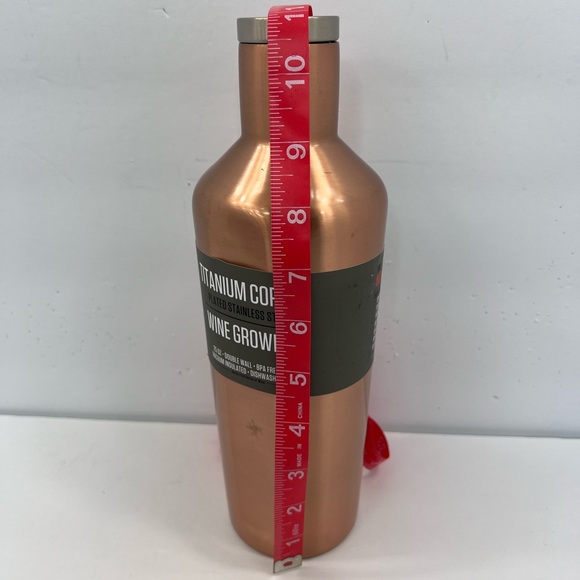 ⭐️THIRSTYSTONE💯WINE GROWLER,25oz, TITANIUM COPPER PLATED, FOR HOT/COLD BEVERAGE - Picture 5 of 10